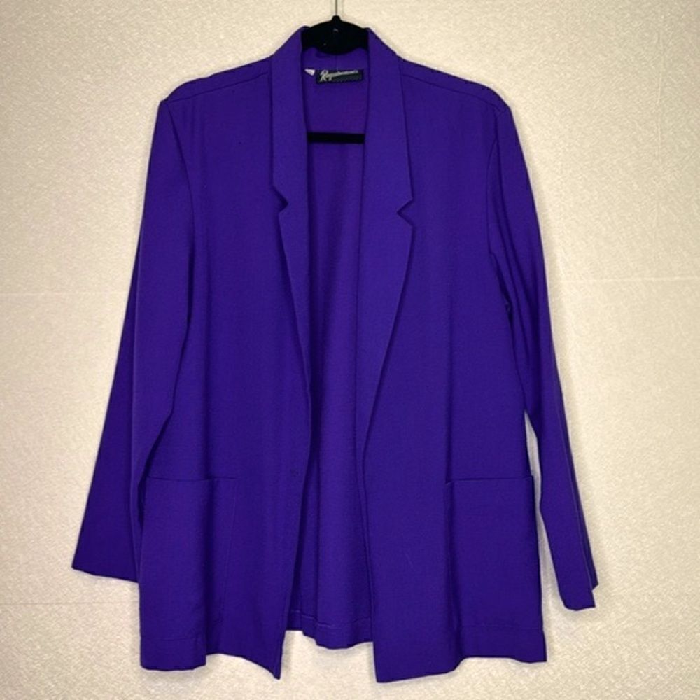 Requirements Vintage Open Front Blazer Jacket 10